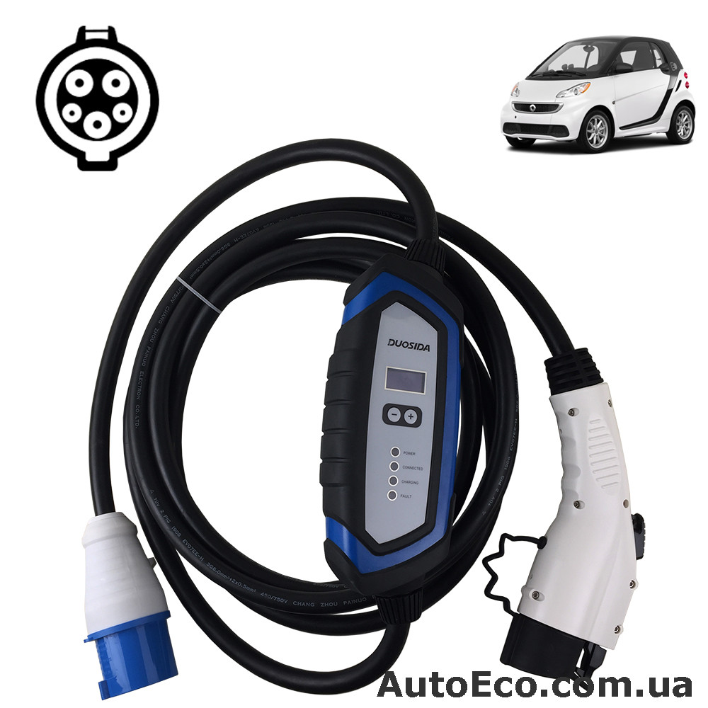 Зарядний пристрій для електромобіля Smart Electric Drive Duosida J1772-32A