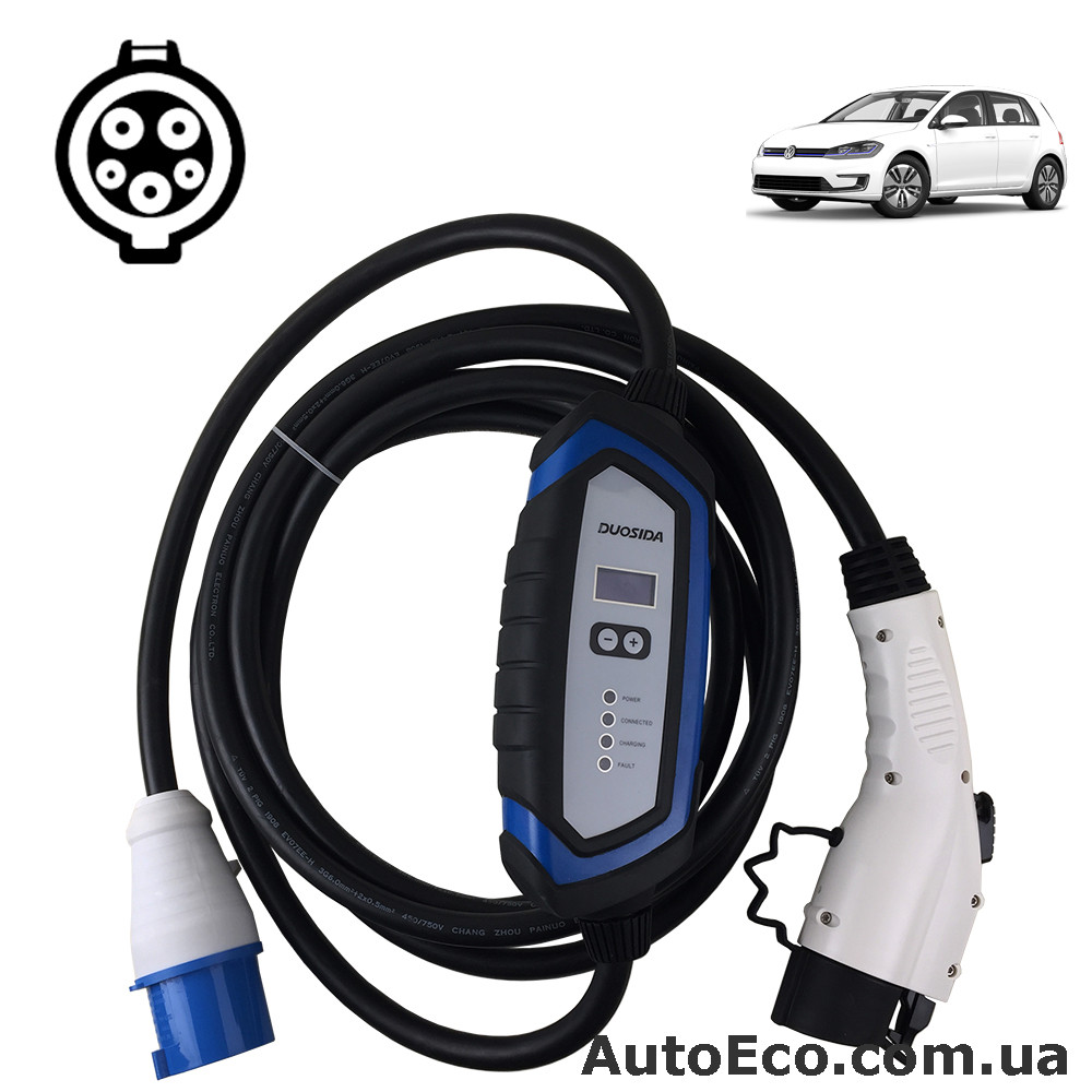 Зарядний пристрій для електромобіля Volkswagen e-GOLF Duosida J1772-32A