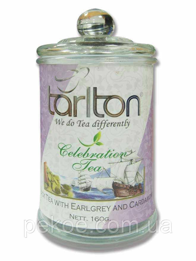 Чай Тарлтон Праздничный Celebration Tea 160 г стекло черный с бергамотом - фото 4 - id-p844610423