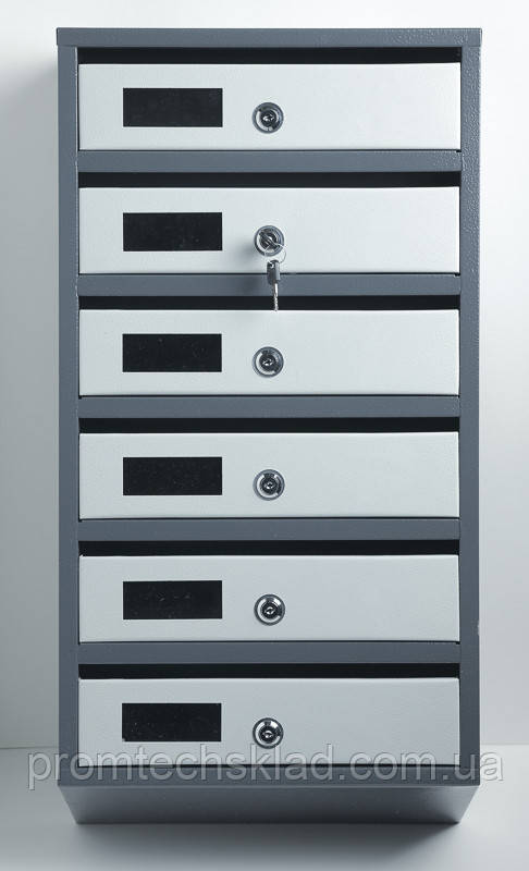 Скриня поштова на 8 квартир із задньою стінкою