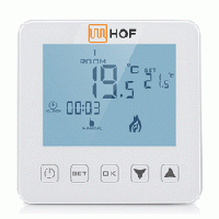 Терморегулятор сенсорний HOF Sen, програмований для теплої підлоги, датчик температури, термостат Хоф