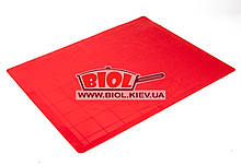 Силіконовий килимок 50х40см (червоний колір) з нанесеними колами для розкочування Empire EM-0058-3