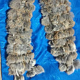 Жіночий шарф із кролика рудий, фото 2