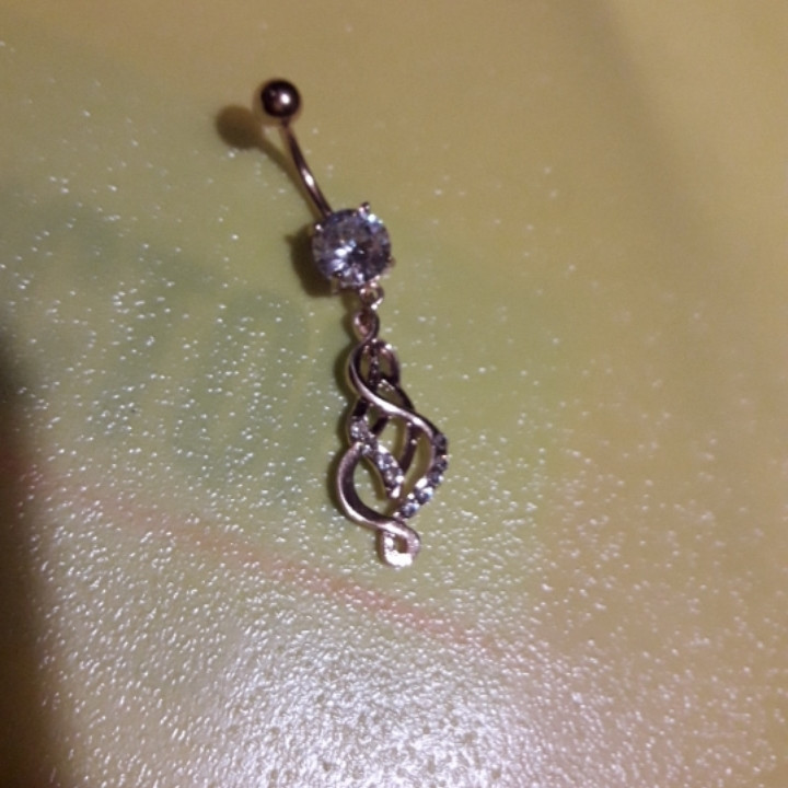 Прикраса для пірсингу пупка "Серце", фото 1