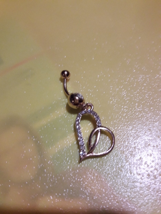 Прикраса для пірсингу пупка "Серце", фото 1