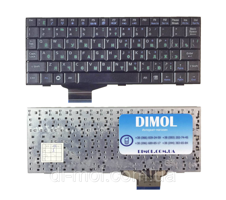 Оригинальная клавиатура для ноутбука Asus Eee PC 700, 701, 900, 901, 902, 4G, 2G, 8G, 12G, ru, Black - фото 1 - id-p74693674