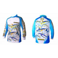 Футболка Kosadaka Sunblock біло-блакитна L, фото 1