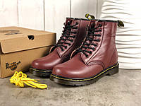 Женские Зимние Ботинки Dr. Martens Originals 1460 Коричневые