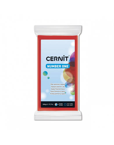 Полимерная глина Cernit, серия Number One, цвет Красный рождественский ...