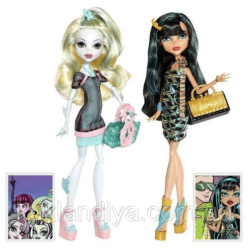 Ексклюзивний Набір Monster High Лагуна Блю та Клео Де Ніл Скариж — Scaris Lagoona Blue&Cleo De Nile