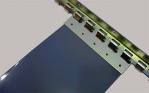 Стрічка ПВХ непрозора СІРА 200*2,  бухта - 50 метрів