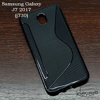Силіконовий чохол накладка для Samsung Galaxy J7 2017 (j730) (чорний)