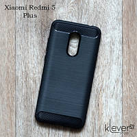 TPU чехол накладка для Xiaomi Redmi 5 Plus (black "Carbon")
