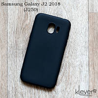 Силиконовый чехол накладка Candy для Samsung Galaxy J2 2018 (J250) (black)