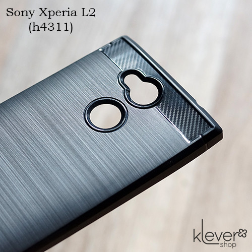 TPU чохол накладка для Sony Xperia L2 (h4311) (чорний "Carbon")