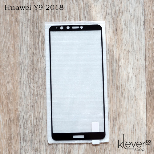 Захисне скло для Huawei Y9 2018, Full Cover, black silk