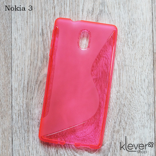 Чохол накладка S-Line для Nokia 3 (рожевий)