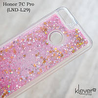 TPU чохол накладка Aquarium hearts для Honor 7C Pro (LND-L29) (зірочки та рожеві блискітки)