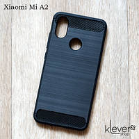 TPU чехол накладка для Xiaomi Mi A2 (black "Carbon")