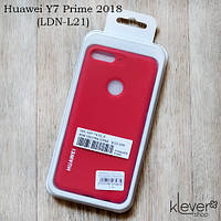 TPU чохол накладка Silicone Cover для Huawei Y7 Prime 2018 (LDN-L21) (червоний)