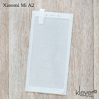 Защитное стекло 2,5D для Xiaomi Mi A2 (white silk)