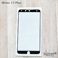 Захисне скло для Meizu 15 Plus, Full Cover, Black silk