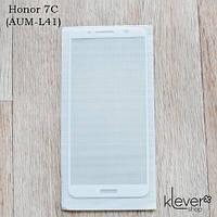 Защитное стекло 2,5D Full Cover для Honor 7C (AUM-L41) (white silk)