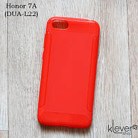 Силіконовий чохол накладка для Honor 7A (DUA-L22) (red "Carbon")