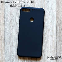Ультратонкий силіконовий чохол Candy для Huawei Y7 Prime 2018 (LDN-L21) (чорний)