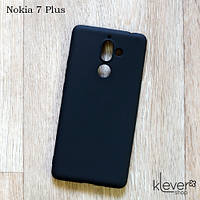 Ультратонкий силіконовий чохол Candy для Nokia 7 Plus (чорний)