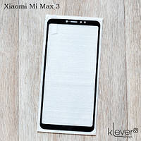 Захисне скло 2,5D Full Cover для Xiaomi Mi Max 3 (black silk) (без точок і бензинових плям)