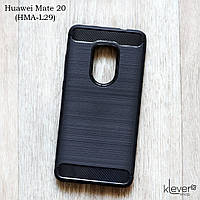 TPU чехол накладка для Huawei Mate 20 (HMA-L29) (black "Carbon")