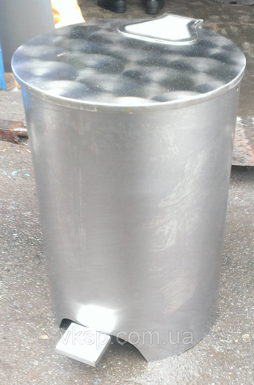 Контейнер бак для мусора 25л. из нержавеющей стали, держатели мусорных пакетов - фото 8 - id-p74710575