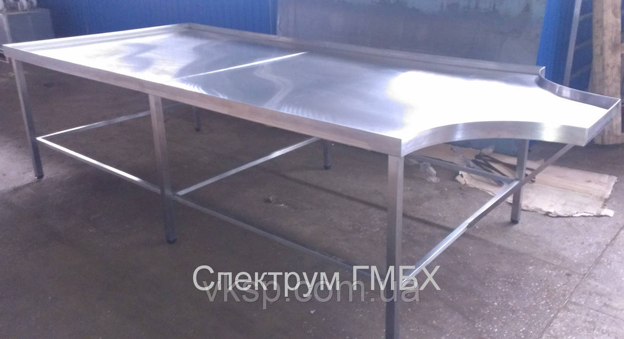Формувальний стіл 3300х1400 з неіржавкої сталі
