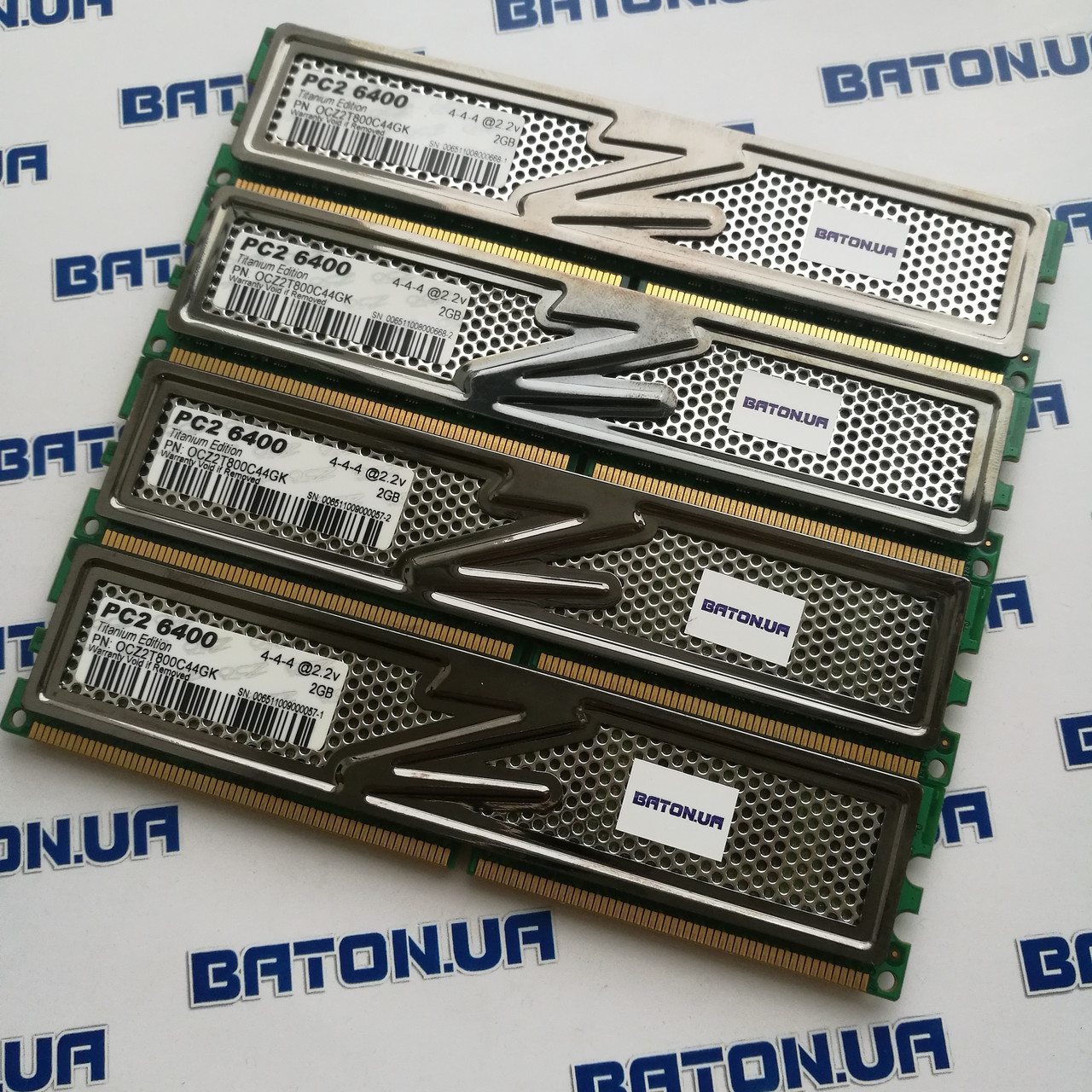 Игровая оперативная память OCZ Titanium DDR2 8Gb (4*2Gb) 800MHz PC2 6400U CL4