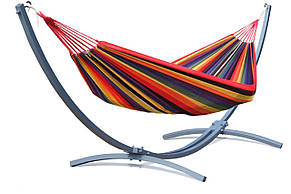 Гамак із каркасом WCG кольоровий XL 200x100 см