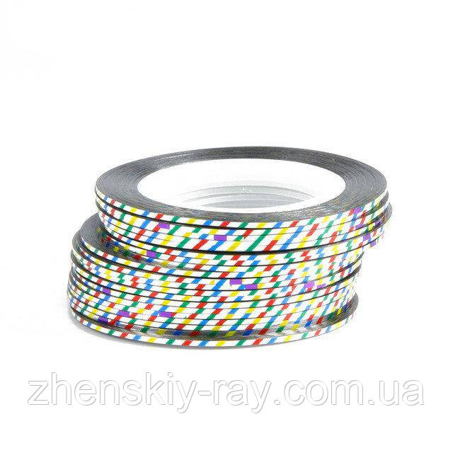 Декоративні стрічки для дизайну нігтів різнобарвні