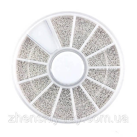  Набір металевих сріблястих бульйонок., фото 1