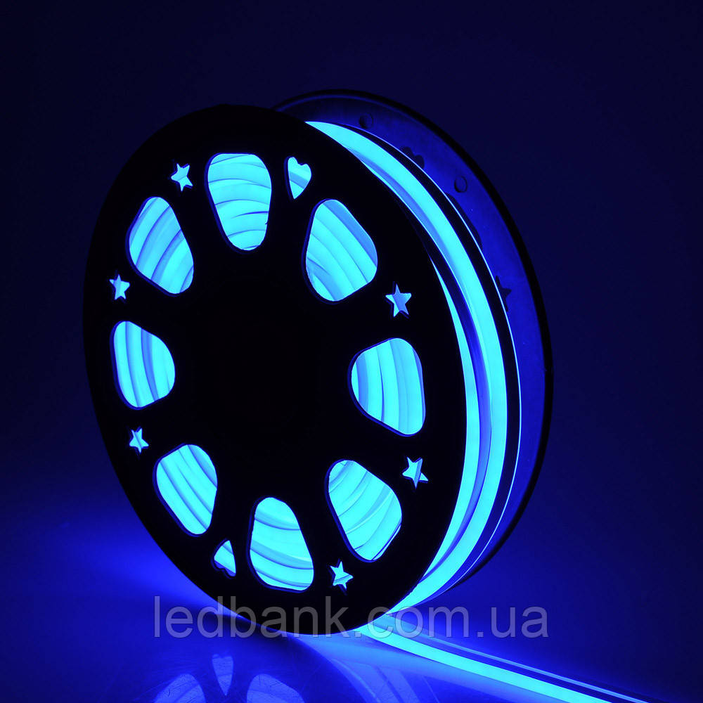 Світлодіодний гнучкий неон 12В 2835 120 LED Neon Flex IP65 Синій