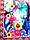 Довга жіноча колоритна туніка кафтан (туника-кафтан) оздоблена стразами навколо декольте №11846, фото 3
