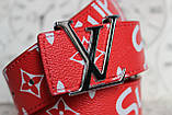 Ремінь Louis Vuitton × Supreme брендовий (нова модель)!, фото 3