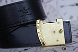 Ремінь брендовий Louis Vuitton × Supreme "New collection" золота пряжка, фото 3