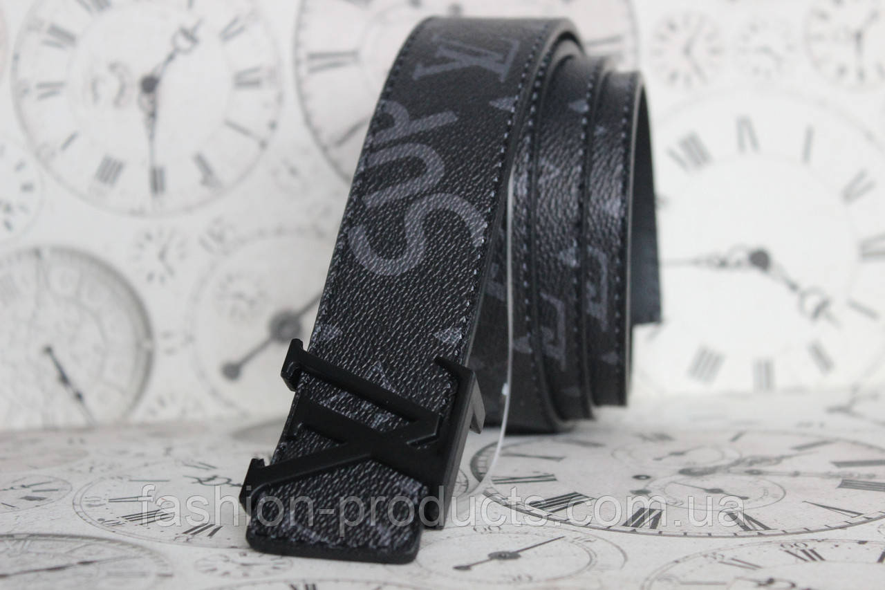 Black Louis Vuitton Supreme Belt