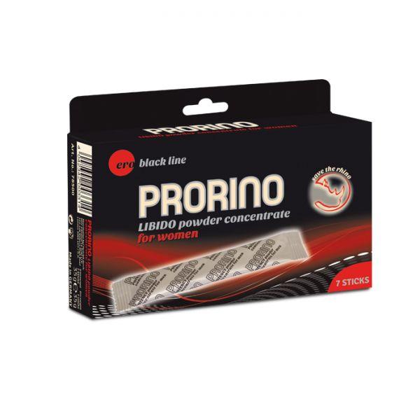Збуджуюча харчова добавка для жінок ERO PRORINO black line libido powder concentrate, 7 шт по 5 гр