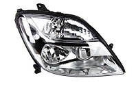 Права передня фара Renault Scenic I 1999-2003 H1/H7, автом. регул. (серебр. рамка) 551-1135R-LDEM1