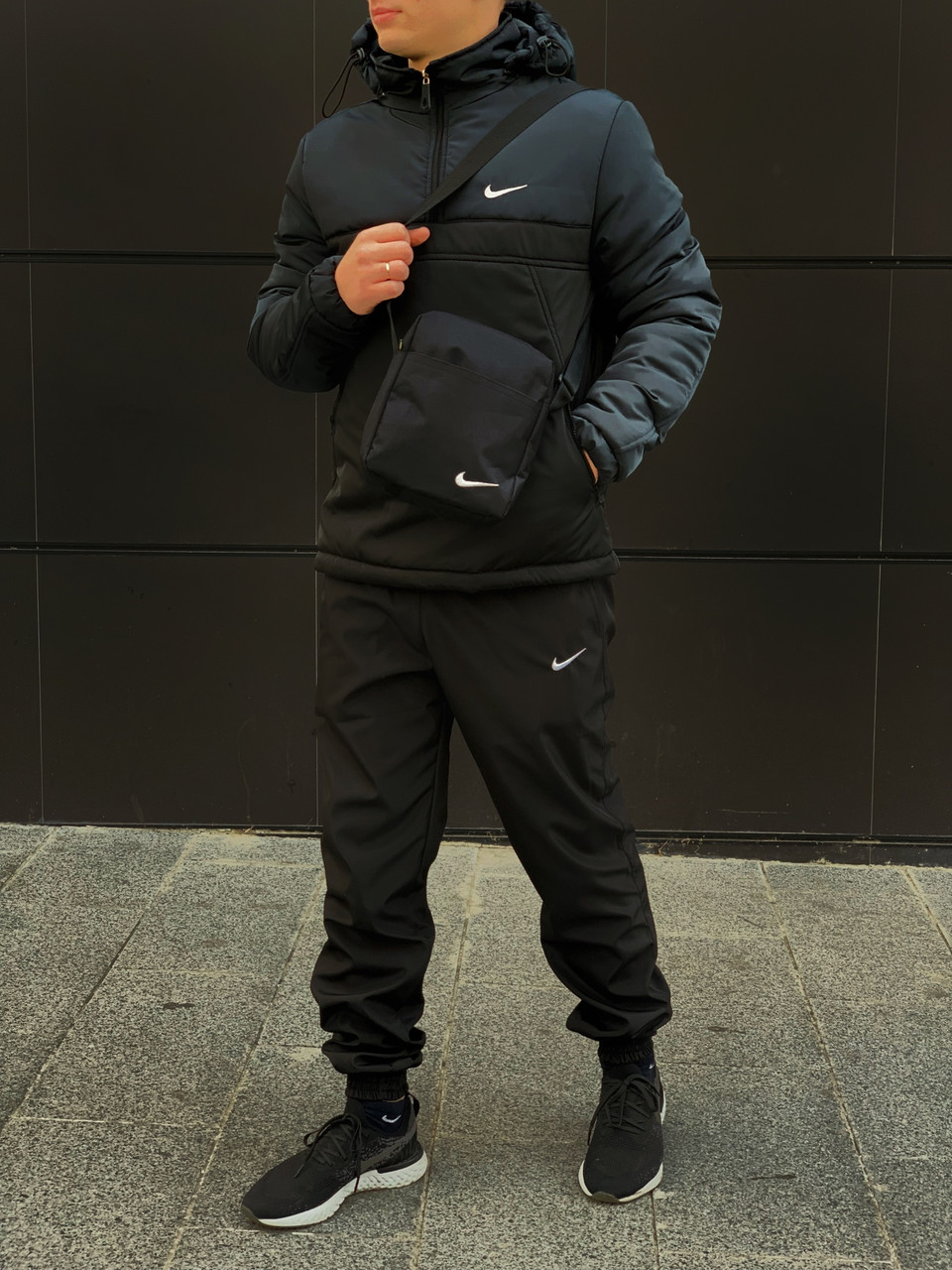 Штани Спортивні Nike сірі (Найк) чоловічі трикотажні