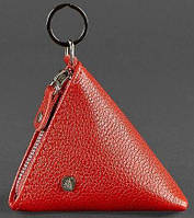 Монетница кожаная Пирамида BlankNote BN-CW-2-rubin красный