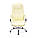 Крісло офісне Глорія хром механізм Anyfix екошкіра Бежева (АКЛАС-ТМ), фото 3