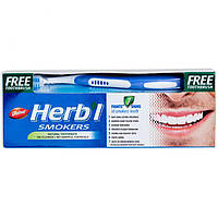 Зубная паста Dabur Herb'l Smokers (для курильщиков), 150 гр предупреждает появление кариеса и зубного камня.