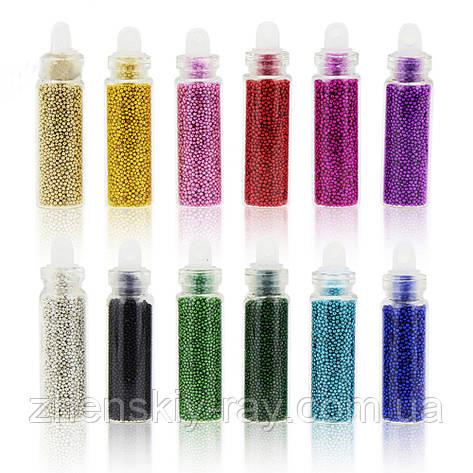Бульйонки для дизайну нігтів у колбочках, 12 шт., фото 1